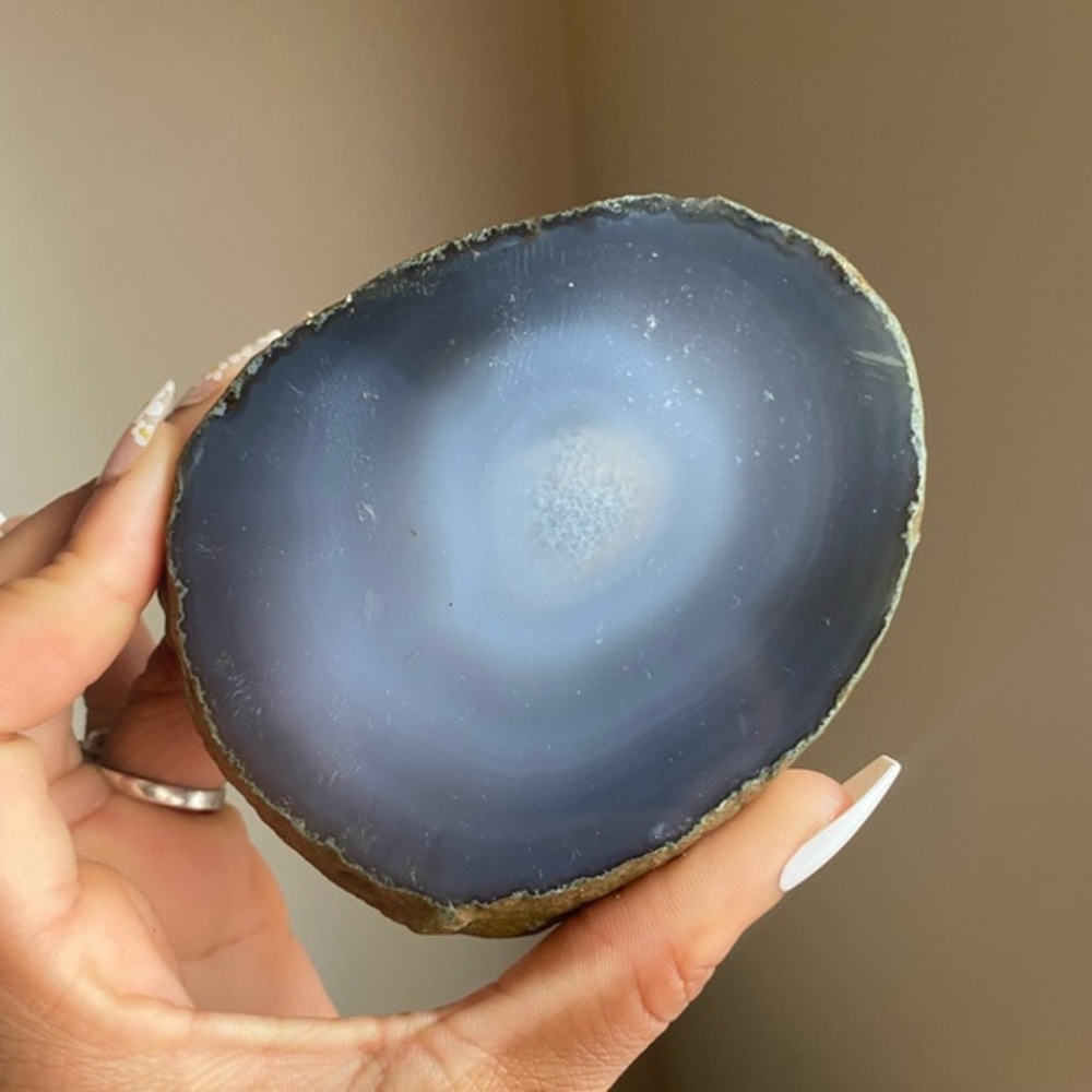Enhydro Agate Geode with Water Inside